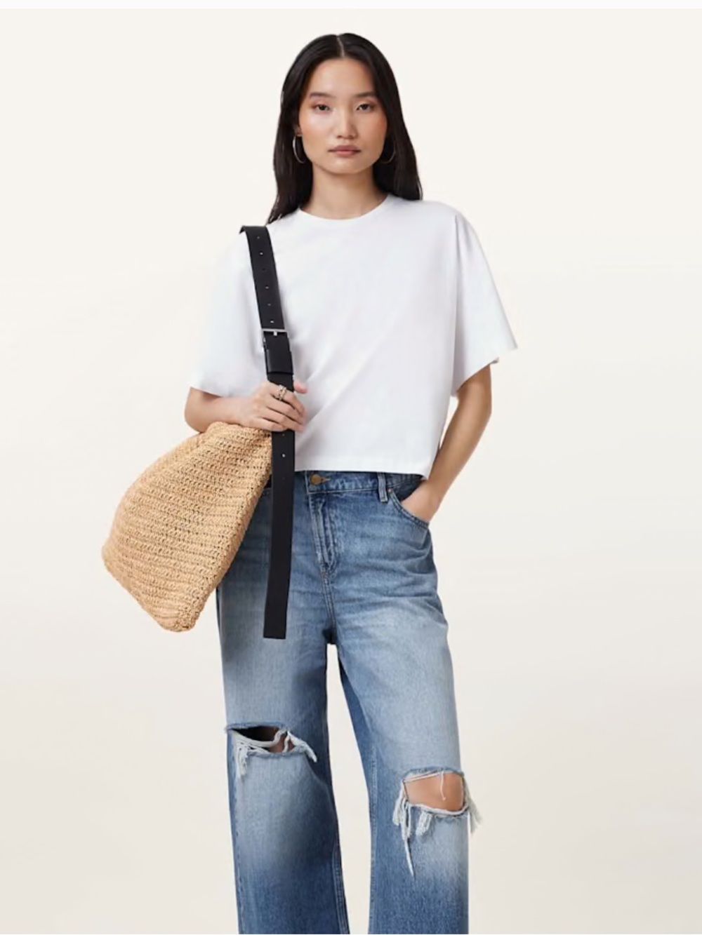 ALL SAINTS WHITE T-SHIRT
